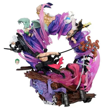 Ultimate Action Figure – Roronoa Zoro on Throne | 23CM One Piece PVC Collectible Statue Model Toy HW - Jaiman Toys