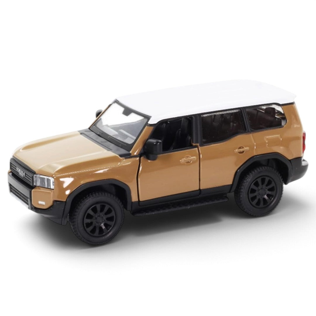 RMZ City Toyota Land Cruiser 250 Prado 1:32 Scale Die-Cast Model SUV –  Collectible Off-Road Car with 2 Colour Variants, Opening Doors, Pull-Back Action