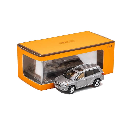 GCD 1:64 Toyota Highlander Diecast Model Car – Gray LHD | Premium Collectible SUV Miniature