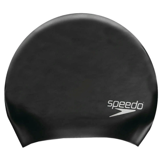 Speedo! Long Hair Cap - Swimming Cap! Keeps the head warm Color- Black