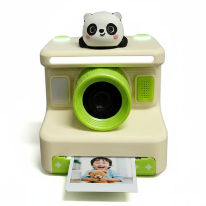 MagicSnap Panda Instant Print Camera for Kids – 1080P Digital Video, 2.4" Display, Thermal Ink-Free Printing