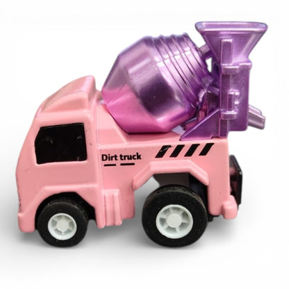Joy Junction 1:64 Mini Racer Alloy Metal Cement Mixer Truck Toy with Pull-Back Function