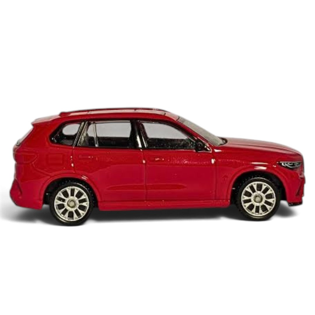 CCA 1:64 BMW X5M V04-01 Die-Cast Model Car | Red BMW Performance SUV Miniature with Detailed Interior, Sunroof & Alloy-Style Wheels | Premium Collectible