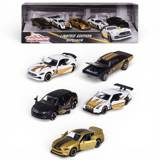 Majorette Limited Edition Diecast Car Gift Pack – Set of 5 Camouflage Design Metal Model Vehicles | Collectible Cars with Opening Parts