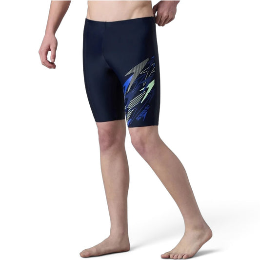 Speedo Medley Jammer Men's Swimming Jammer True Navy | Chlorine-Resistant Performance Swim Shorts with UPF Protection