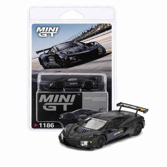 Mini GT 1:64 (Blister Pack) Chevrolet Corvette Z06 GT3.R Road America Test Car Die-Cast Model Car 1186 – Premium Racing Collectible