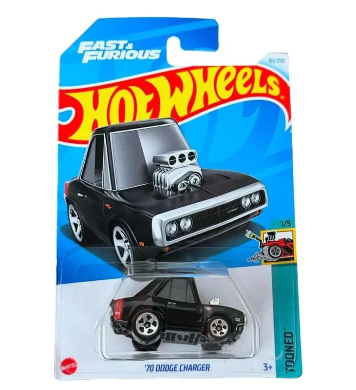 Hot Wheels 1:64 Scale 5-Car Die-Cast Set | ’98 Subaru Impreza 22B-STI, VW T3 Custom, ’70 Dodge Charger, El Viento X-Raycers & Rally Speciale
