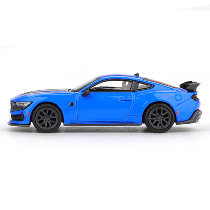 MINI GT 1:64 Ford Mustang Dark Horse 2024 Grabber Blue RHD Diecast Scale Model Car
