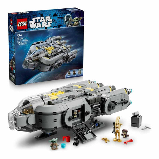 LEGO 75445 Star Wars Anzellan Starship Toy - The Mandalorian and Grogu Model Kit w/ 3 Figures & a Droid Workshop - Birthday Gift for 9+ Year Old Boys, Girls & Fans