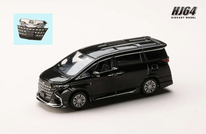 Hobby Japan 1:64 Toyota Alphard Z (H40W) Black Die-Cast Model with Display Case | HJ642078CBK