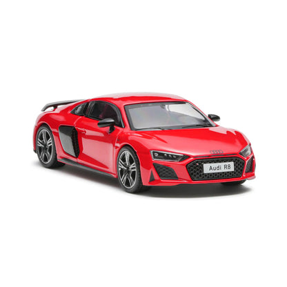 MASSDI 1:64 2022 Audi R8 V10 Coupe Performance Red Die-Cast Model Car Collectible