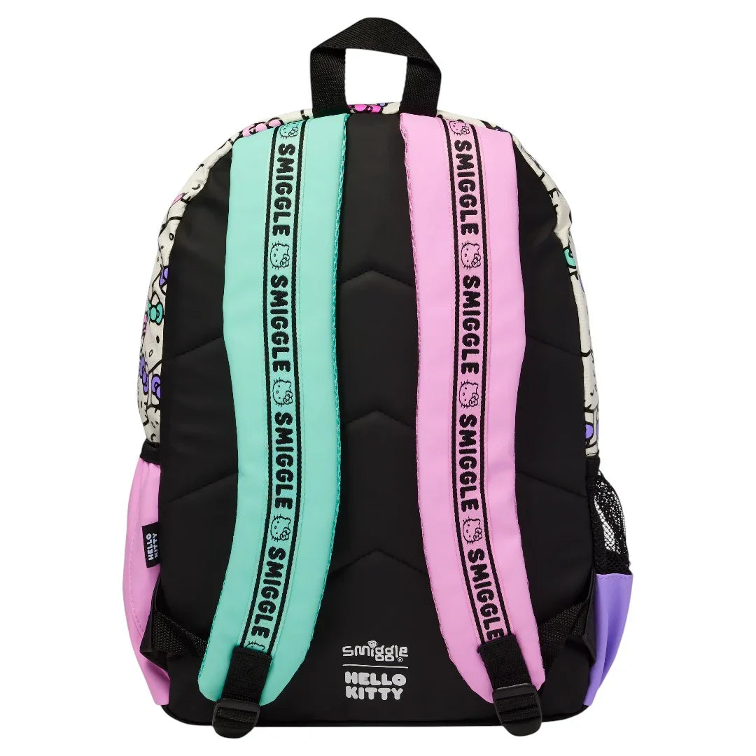 Smiggle 15-Inch Premium Hello Kitty Backpack – School Bag for Girls with Padded Straps