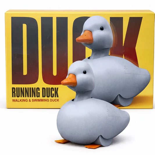 Running Duck Walking & Swimming Toy for Kids – Cute Moving Duck Animal Toy with Motion Action | Fun Battery Operated Play Toy