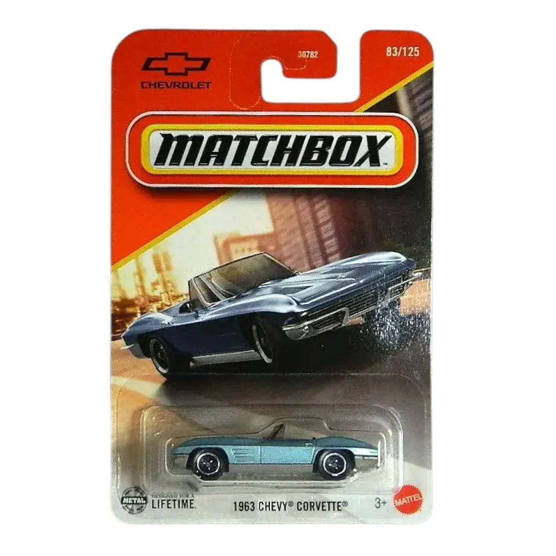 Matchbox 1:64 1963 Chevy Corvette Diecast Car – Collectible Classic Car Toy-JBN89 - Jaiman Toys
