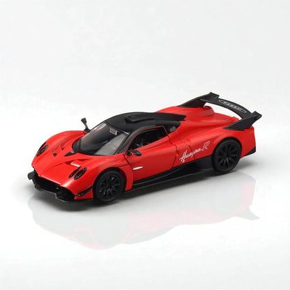 RMZ Hobby 1:32 Pagani Huayra R Die-Cast Model Car – Red with Openable Doors,Pull-Back Action, Light & Sound (664974) - Jaiman Toys