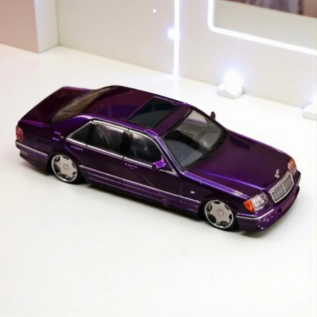 Street Weapon 1:64 Scale BENZ-W140 Purple Diecast Car Model
