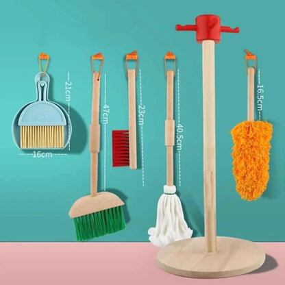 (Box Damage) Children's Cleaning Tools– Pretend Play Housekeeping Set For Kids