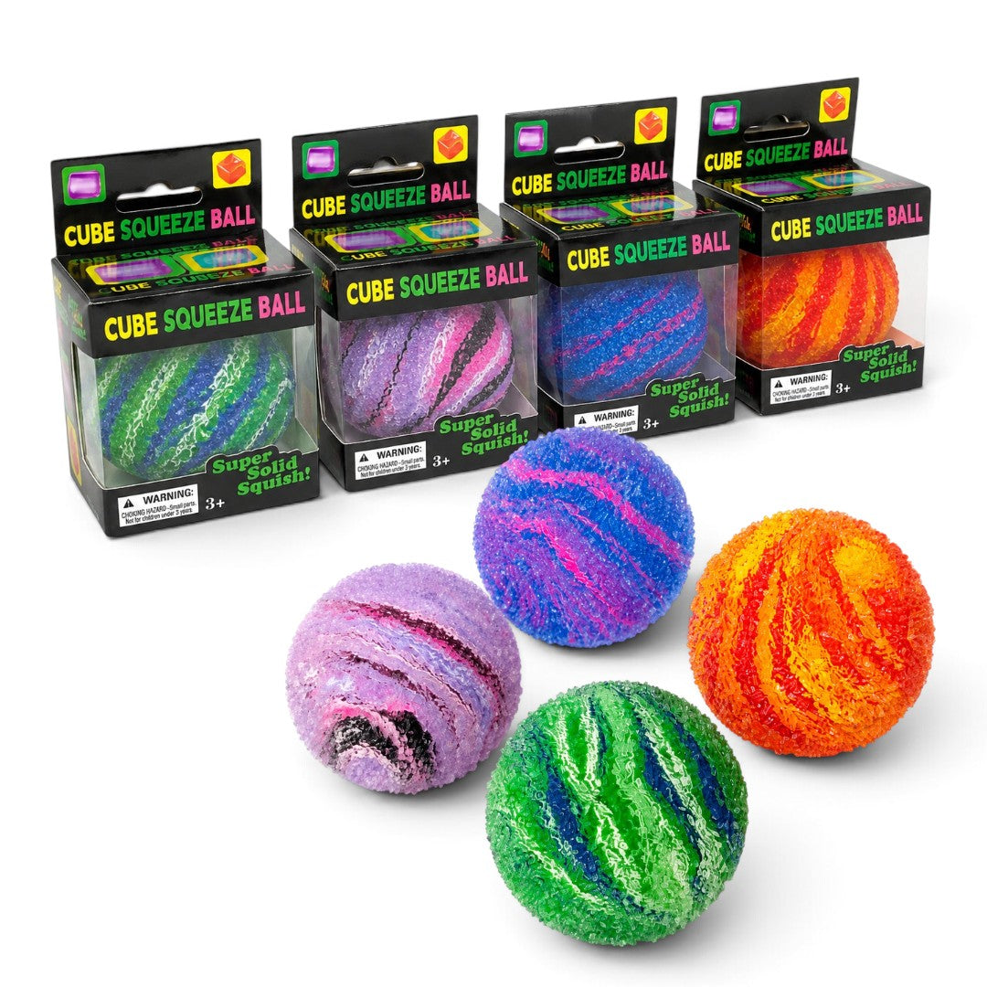 Textured Squishy Stress Relief Ball with Colourful Swirl Design – Sensory Fidget Squeeze Toy, 1 Pc Random Colour