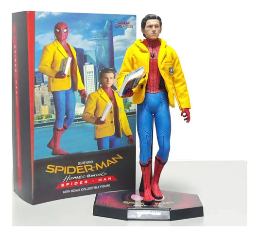 Spider-Man Homecoming Peter Parker 1/6 Scale Collectible Figure | Deluxe Version | Movie Inspired Display Statue