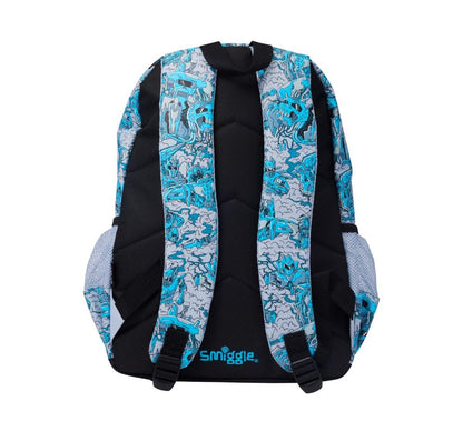 Smiggle Transformers Optimus Prime Backpack 42cm | Kids School Bag Laptop Sleeve & Dual Bottle Pockets