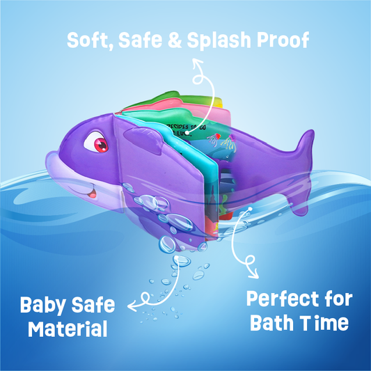LiLLBUD Splash and Read Dolphin Bath Book