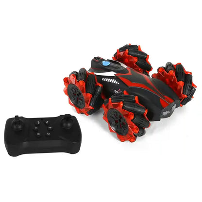 Hurricane Drift Stunt Car – Red | 360° Spins, Double-Sided Driving, Drifting Wheels & 2.4GHz Remote Control (Age 6+)