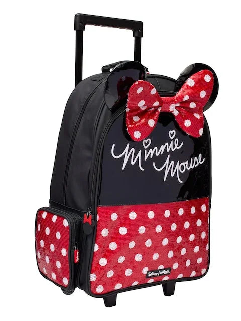 Smiggle School Bag : Minnie Mouse Colorful & Stylish 18 Inch Trolley Backpack for Kids - Jaiman Toys