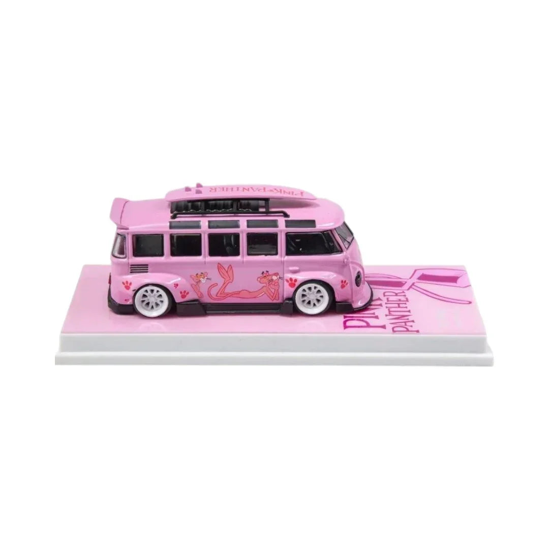 Flame Model 1:64 Volkswagen Bus – Pink Panther Edition (Pink