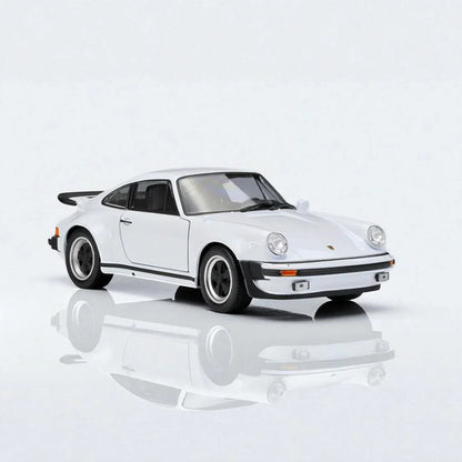 Welly 1:24 PORSCHE 911 TURBO DIECAST CAR MODEL -WHITE WITH OPENABLE DOOR (24043) - Jaiman Toys