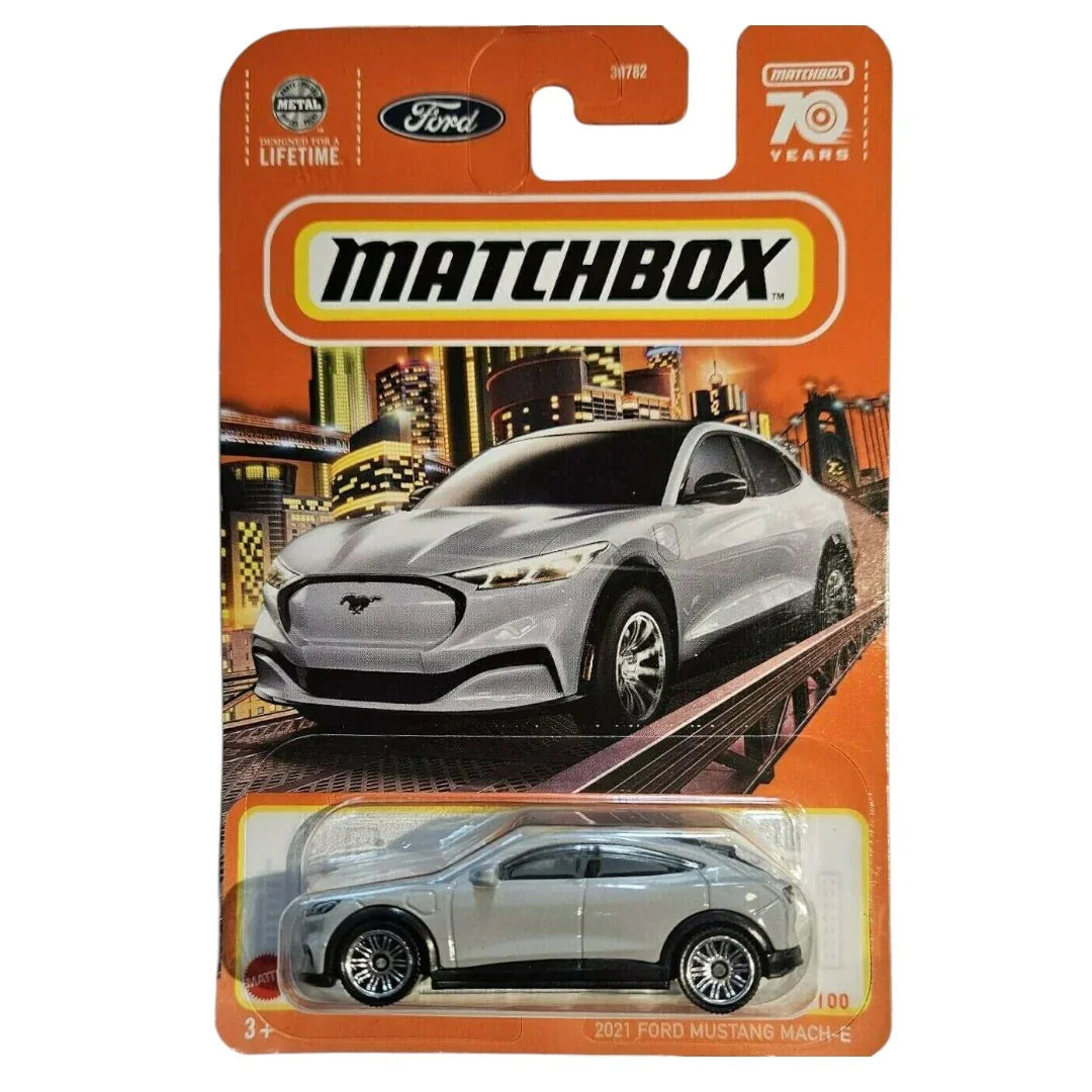 Matchbox 1:64 2021 Ford Mustang Mach-E Diecast Car Model – Collectible Toy Vehicle-HKW70