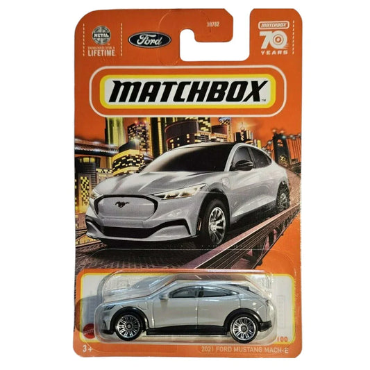 Matchbox 1:64 2021 Ford Mustang Mach-E Diecast Car Model – Collectible Toy Vehicle-HKW70