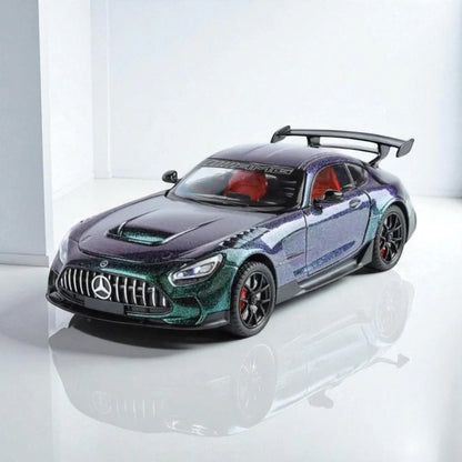 Joy Junction 1:24 Mercedes AMG Die-Cast Car Model – Chameleon Metallic Finish | Openable Doors, Pull-Back Action, Lights & Sound (JJ271) - Jaiman Toys
