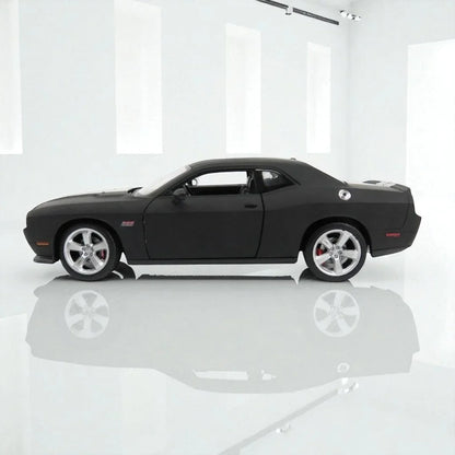 WELLY 1:24 2012 Dodge Challenger SRT Die-Cast Model – Black | Openable Doors (24049) - Jaiman Toys