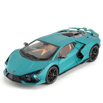 JOY JUNCTION 1:24 Lamborghini Diecast Car Model -Green with openable door, pull back action light and sound (JJ263) - Jaiman Toys