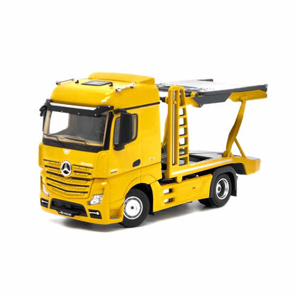 UNIQUE MODELS x Tiny 1:64 Mercedes-Benz Actros MP5 Black City Transporter Die-Cast Truck Model