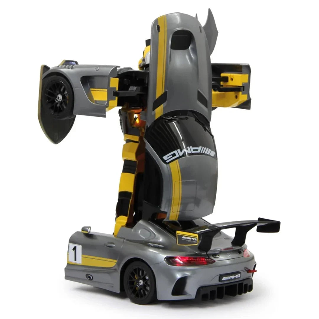 Rastar Transformable Mercedes AMG GT RC Car | 2-in-1 Robot Transforming Remote Control Sports Car