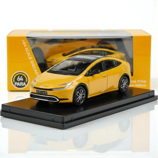 Para64 1:64 Scale Diecast Model Car- 2025 Toyota Prius Maximum Yellow
