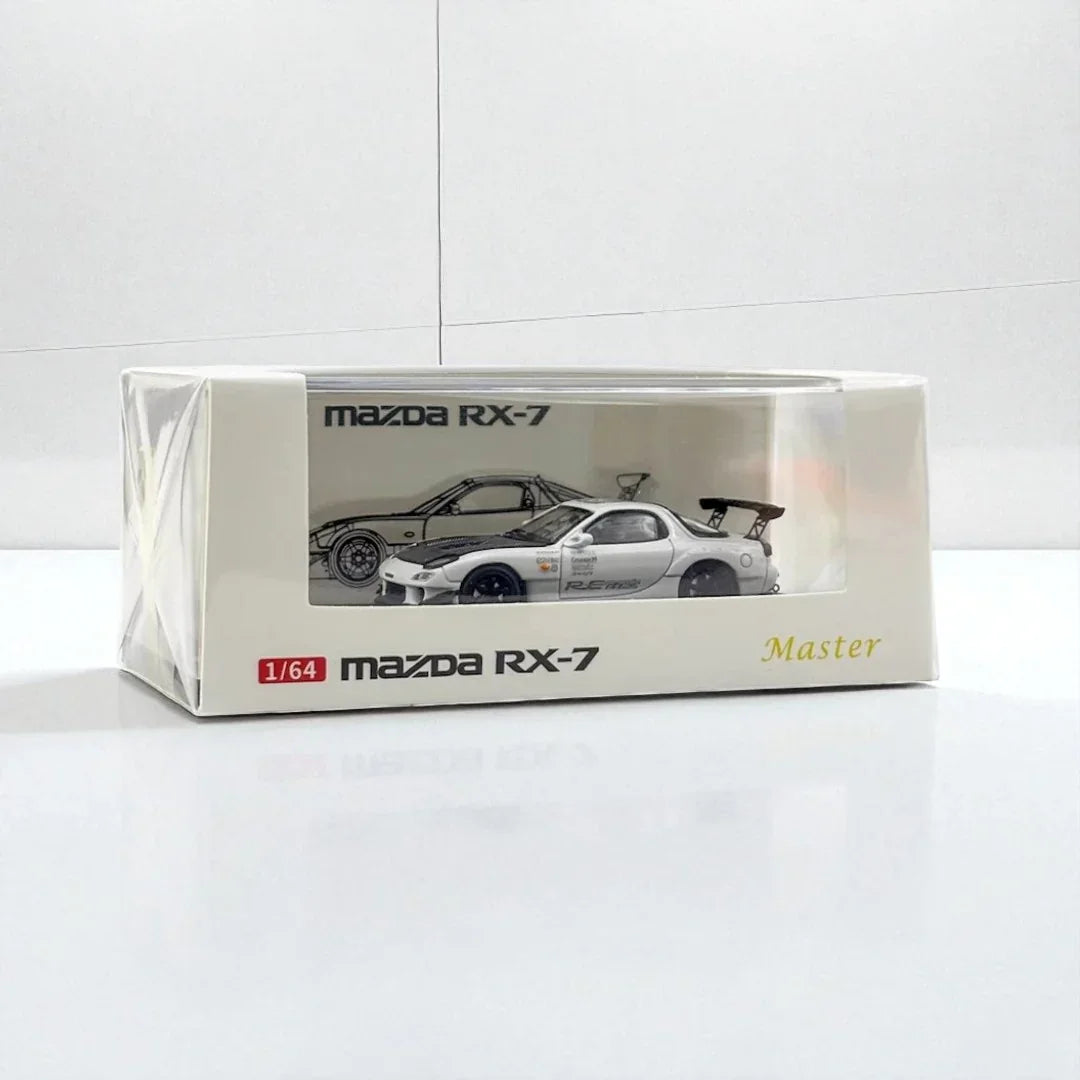 Master 1:64 MAZDA RX-7 White Diecast Car Model - Jaiman Toys
