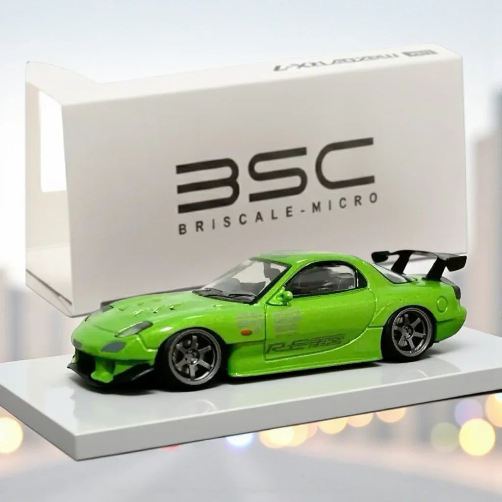 BSC  1:64  MAZDA RX-7 Green Diecast Car Model