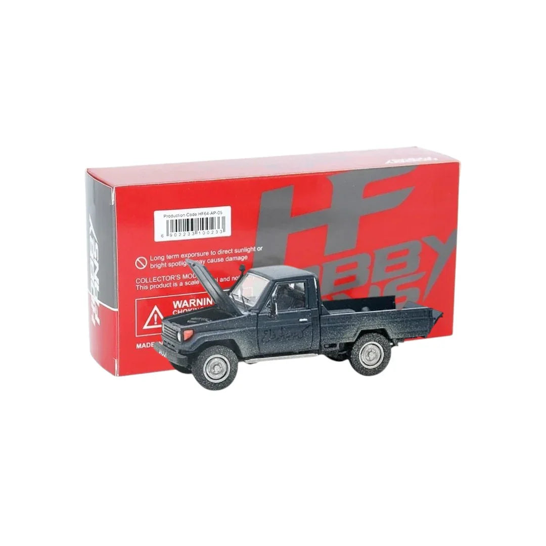 Hobby Fans 1:64 Toyota Land Cruiser LC79 Blue Pickup – Diecast Model Car - Jaiman Toys
