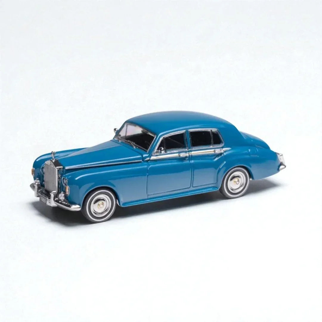 GFCC 1:64 Scale 1965 Rolls-Royce Silver Cloud III Vintage Blue Diecast Car Model - Jaiman Toys