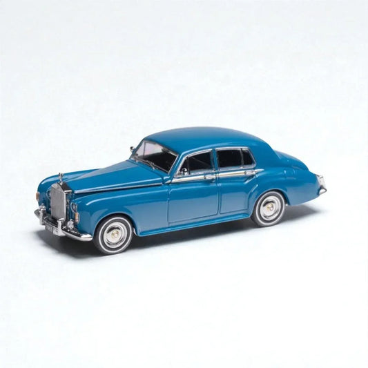 GFCC 1:64 Scale 1965 Rolls-Royce Silver Cloud III Vintage Blue Diecast Car Model - Jaiman Toys