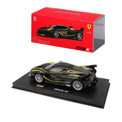 Bburago - 1/43 Scale Model Ferrari FXX K- Signature Series Sports Car Model (BLACK) Age 14+