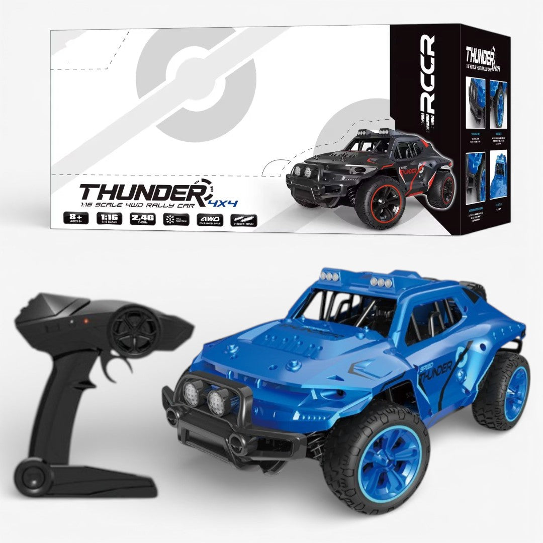 TKKJ 1:16 RC Monster Truck 4WD 2.4GHz Remote Control Car | 25KM/H High-Speed Off-Road Rock Crawler