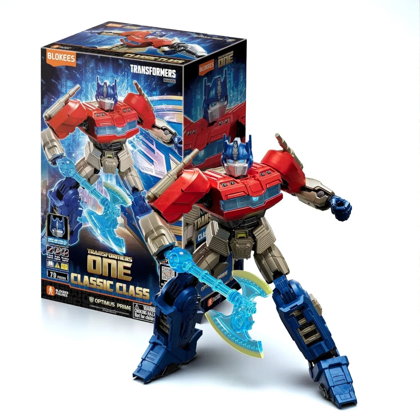BLOKEES Transformers One Optimus Prime Model Kit – Classic Class 11 DIY Snap-Fit 5Inch-Action Figure