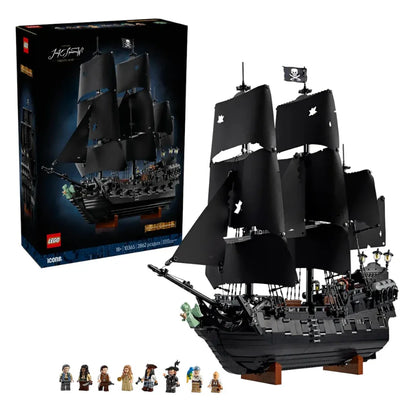 LEGO® 10365 Icons Captain Jack Sparrow’s Pirate Ship – Collectible Pirates of the Caribbean Ship Model ( 2862 Pieces)