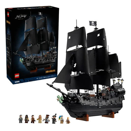 LEGO® 10365 Icons Captain Jack Sparrow’s Pirate Ship – Collectible Pirates of the Caribbean Ship Model ( 2862 Pieces)