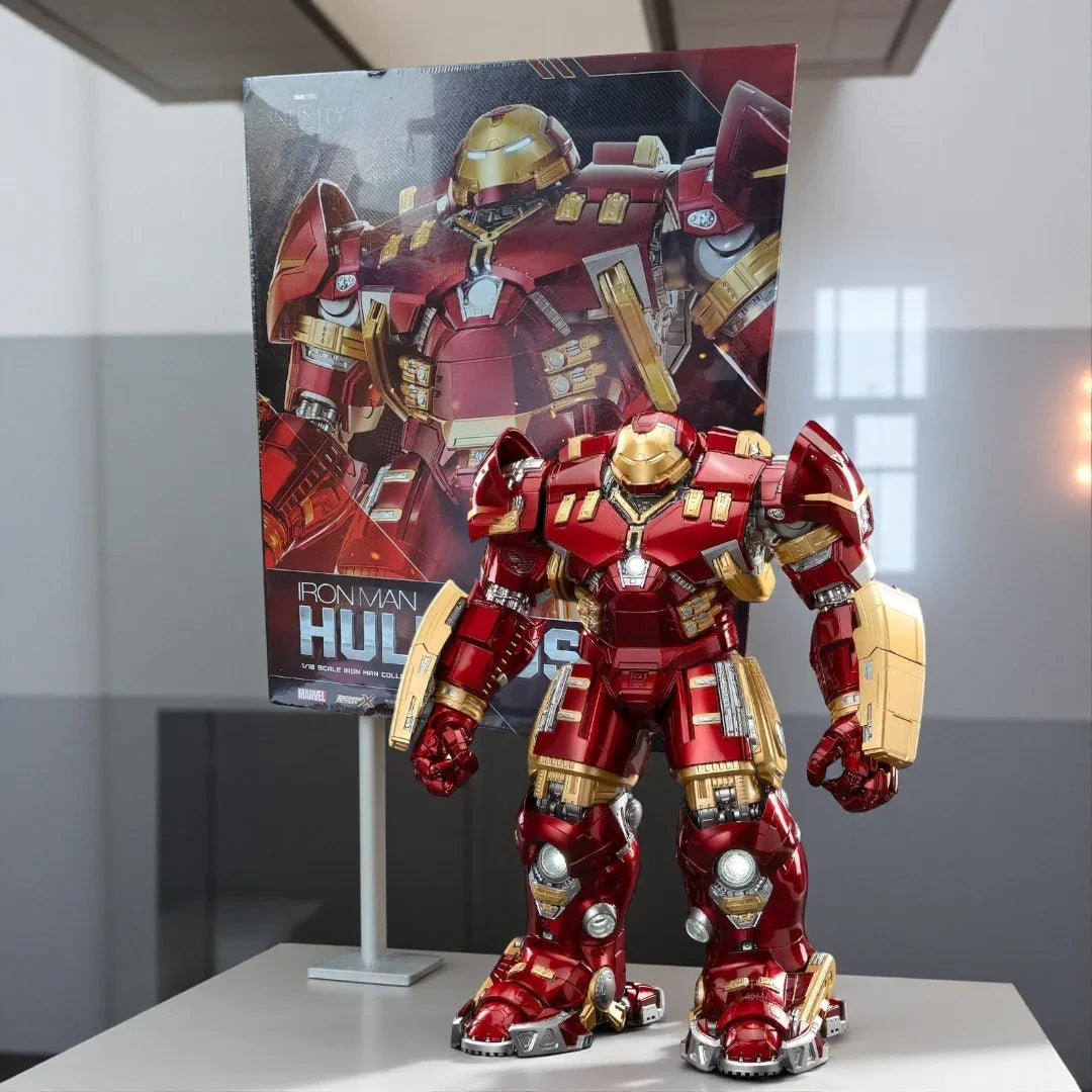 ZD Toys 1/10 Scale Marvel Iron Man MK44 1907-44 Hulkbuster Collectible Action Figure –With LED Light Function