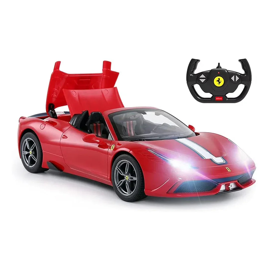Rastar 1:14 Ferrari 458 Speciale A RC Car – Officially Licensed Remote Control with Open Roof