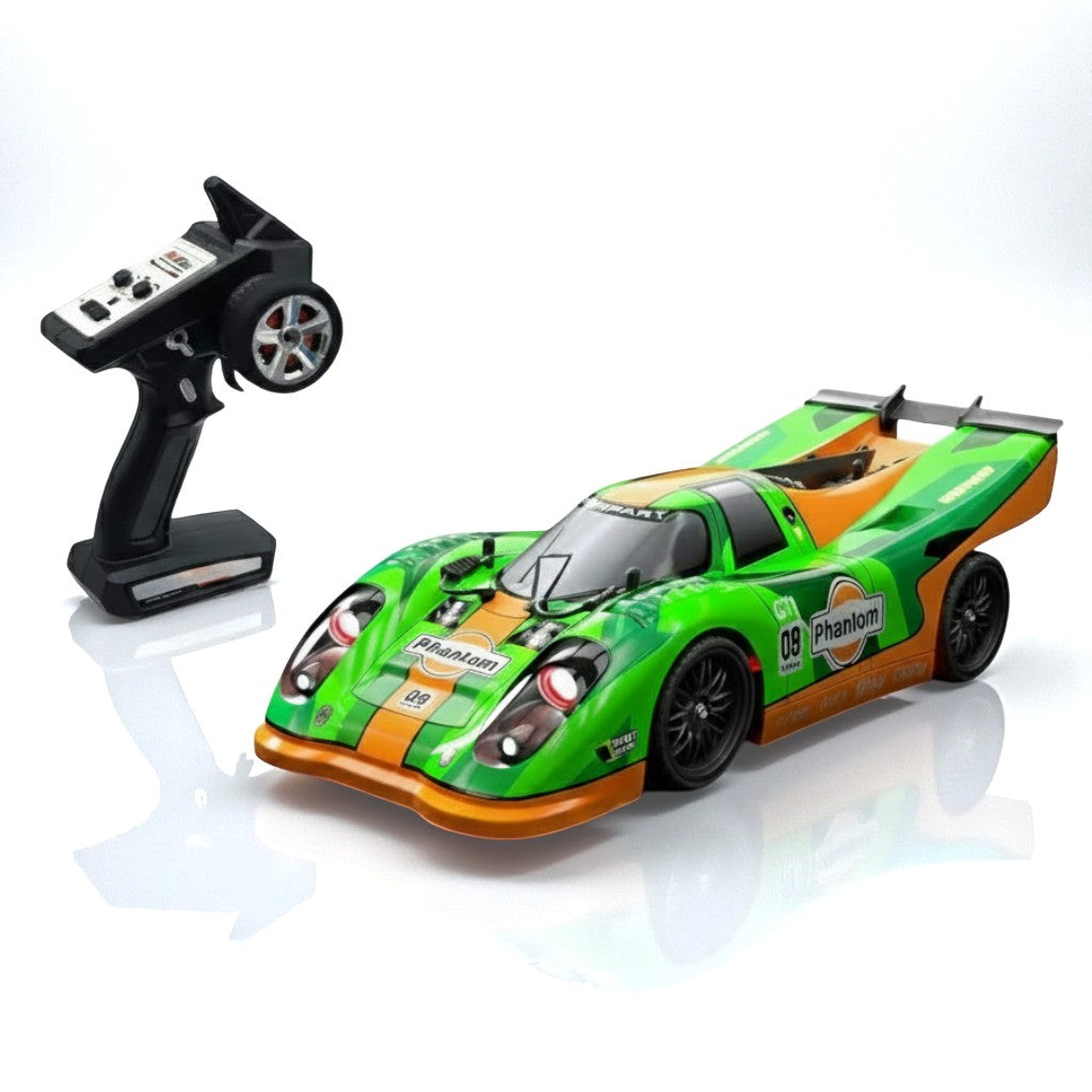 SCY 1:16 -(16307) PRO Brushless RC Car – 4WD High-Speed Racing Car | Drift| 7-Mode & LED Lights | 2.4GHz Remote | 1500mAh (Green – Pro Version)
